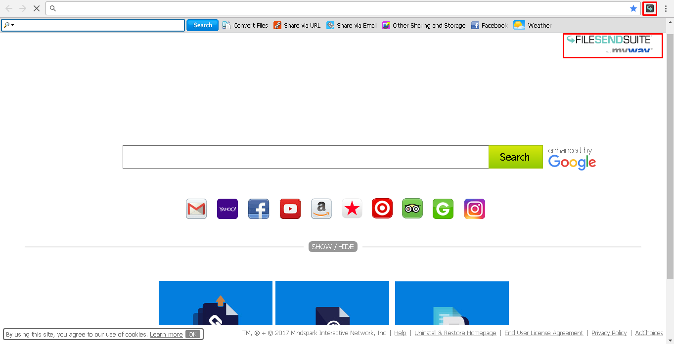 File Send Suite Browser hijacker Removal Tool